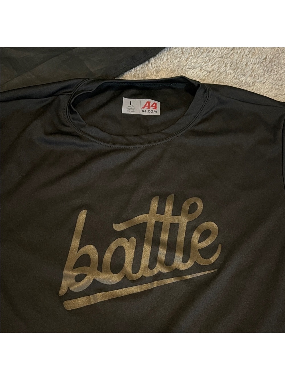 A4 | Sz M | Short Sleeve Tee - Black